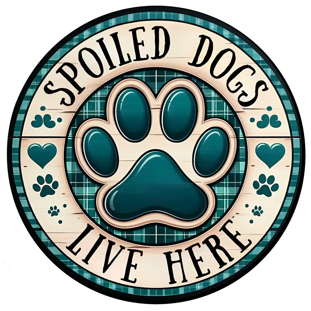 Acrylic Suncatcher Window Door Sign Hanging Decor Garden Decor (Spoiled Dog)