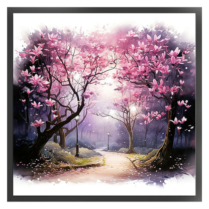 Magnolia Tree - 11CT Stamped Cross Stitch 40*40CM