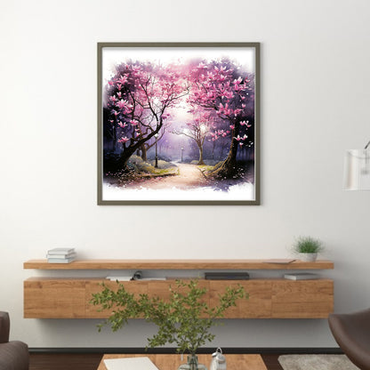 Magnolia Tree - 11CT Stamped Cross Stitch 40*40CM