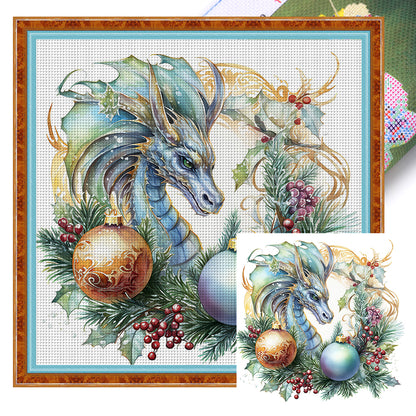 Dragon - 11CT Stamped Cross Stitch 40*40CM