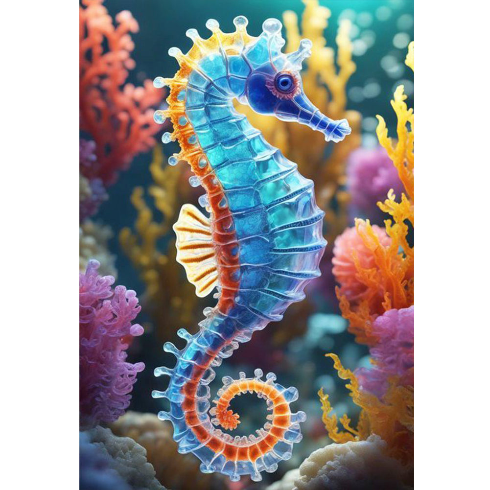 Seahorse - 11CT Stamped Cross Stitch 40*60CM