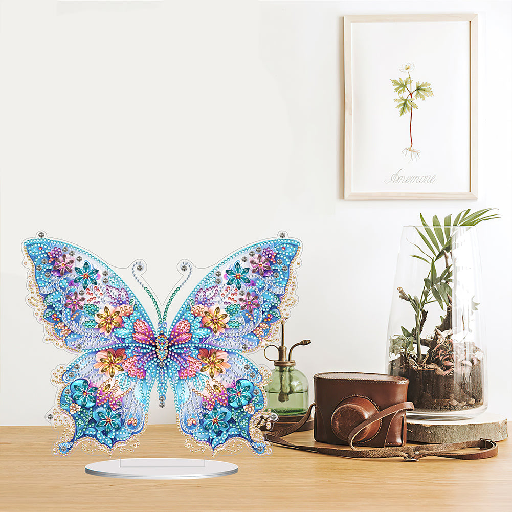 Butterfly Desktop Diamond Art Kits Diamond Art Tabletop Decor Home Office Decor