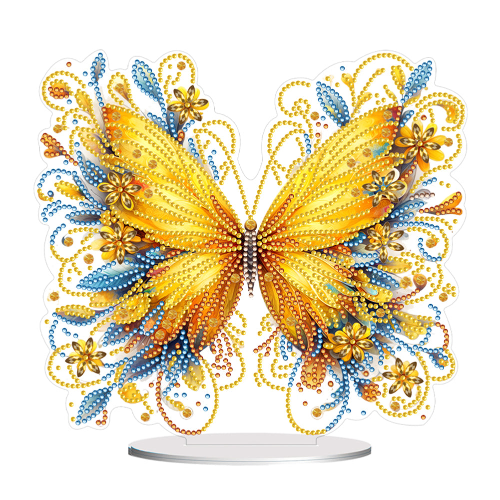 Butterfly Desktop Diamond Art Kits Diamond Art Tabletop Decor Home Office Decor