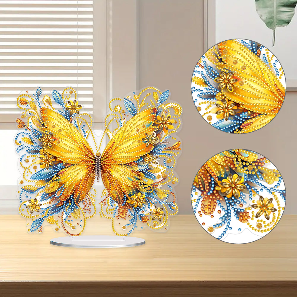 Butterfly Desktop Diamond Art Kits Diamond Art Tabletop Decor Home Office Decor