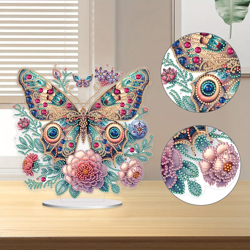 Butterfly Desktop Diamond Art Kits Diamond Art Tabletop Decor Home Office Decor