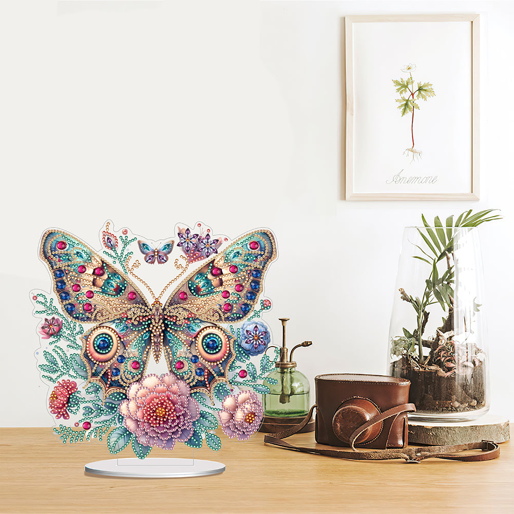 Butterfly Desktop Diamond Art Kits Diamond Art Tabletop Decor Home Office Decor