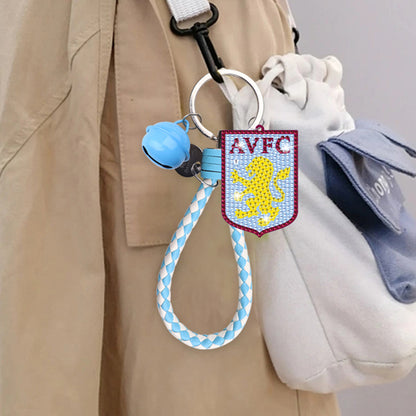 Double Side Aston Villa F.C. Diamond Painting Art Keychain Pendant Home Decor