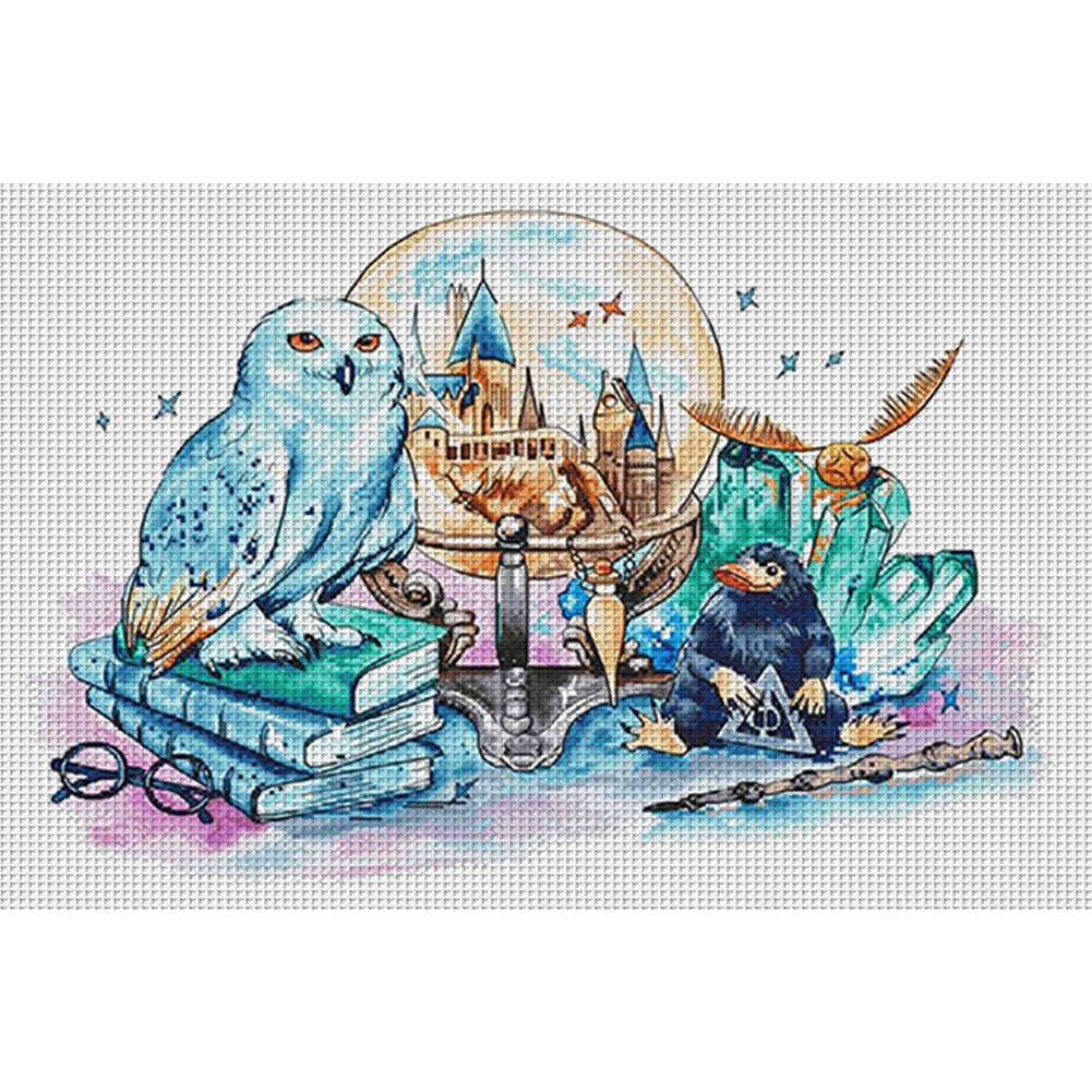Harry Potter Owl - 14CT Stamped Cross Stitch 50*35CM