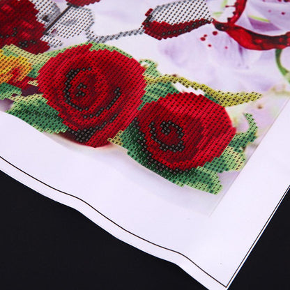 Rose Wine - Special Shaped Drill Diamond Painting 75*30 CM