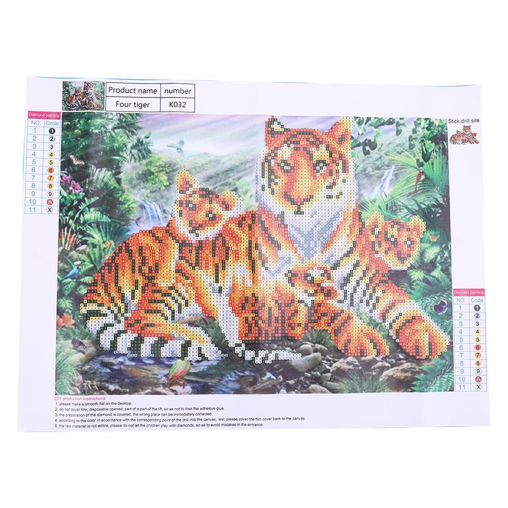 Tiger - Special Shaped Drill Diamond Painting 40*30 CM