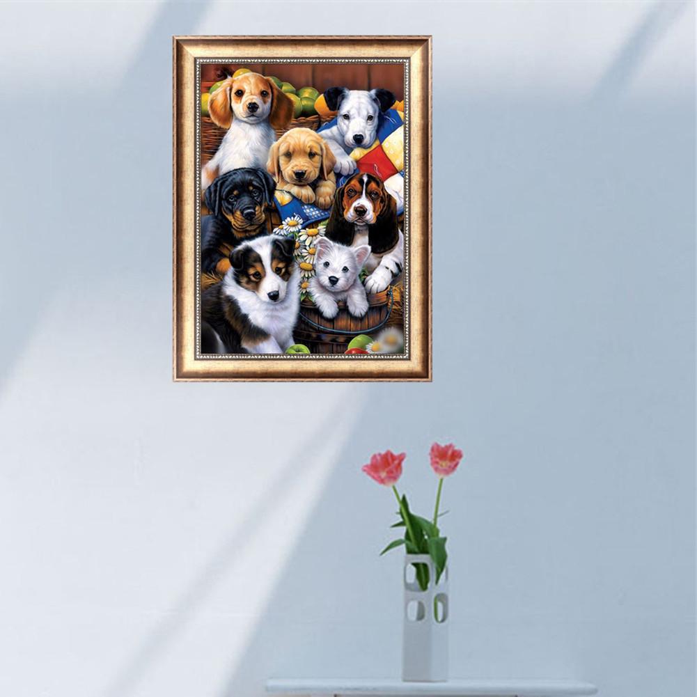 Dog - Full Round Drill Diamond Painting 40*30CM