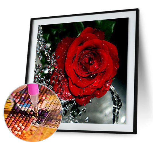 Rose Red - Full Round Drill Diamond Painting 30*30CM