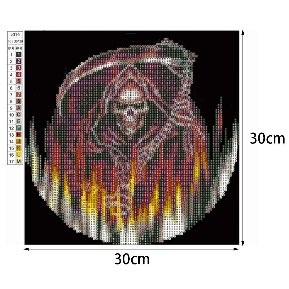 Skeleton Warrior - Full Round Drill Diamond Painting 30*30 CM