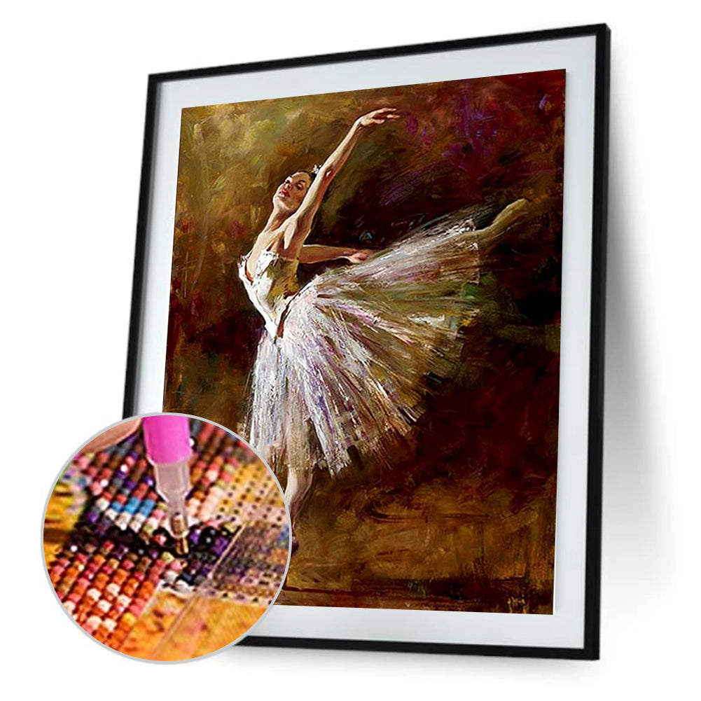 Ballet Dancer - Full Round Drill Diamond Painting 30*40CM