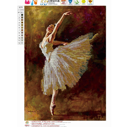 Ballet Dancer - Full Round Drill Diamond Painting 30*40CM