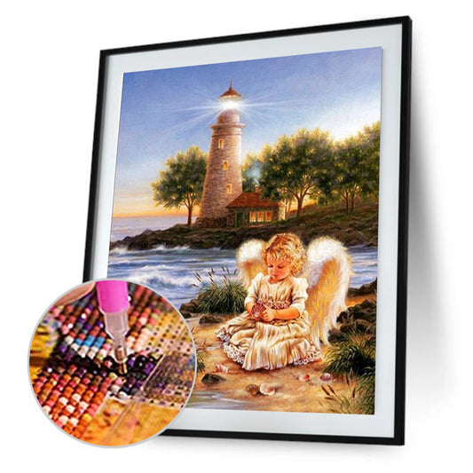 Lovely Angel - Full Round Drill Diamond Painting 30*40CM