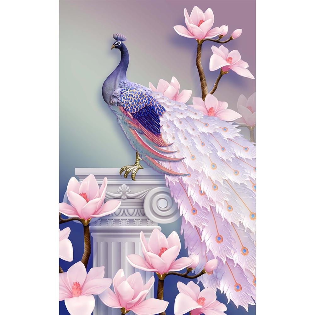 Magnolia Peacock - Full Square Drill Diamond Painting 30*40CM