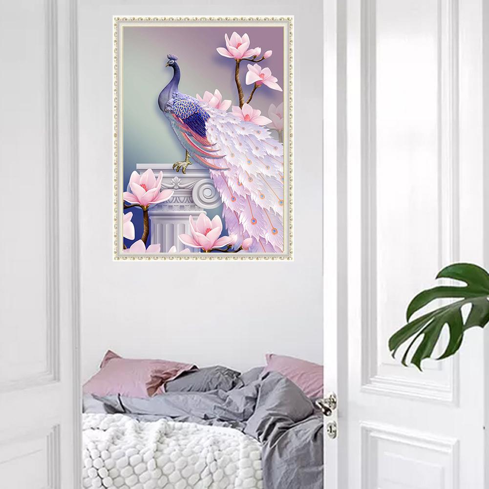 Magnolia Peacock - Full Square Drill Diamond Painting 30*40CM