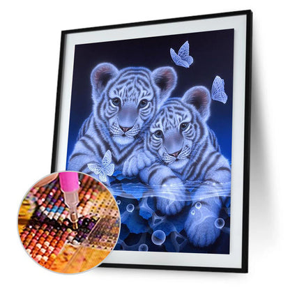 Tigers - Full Round Drill Diamond Painting 25*30 CM