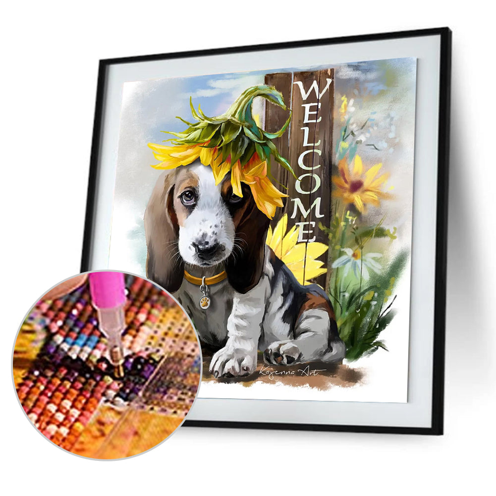 Dog - Full Round Drill Diamond Painting