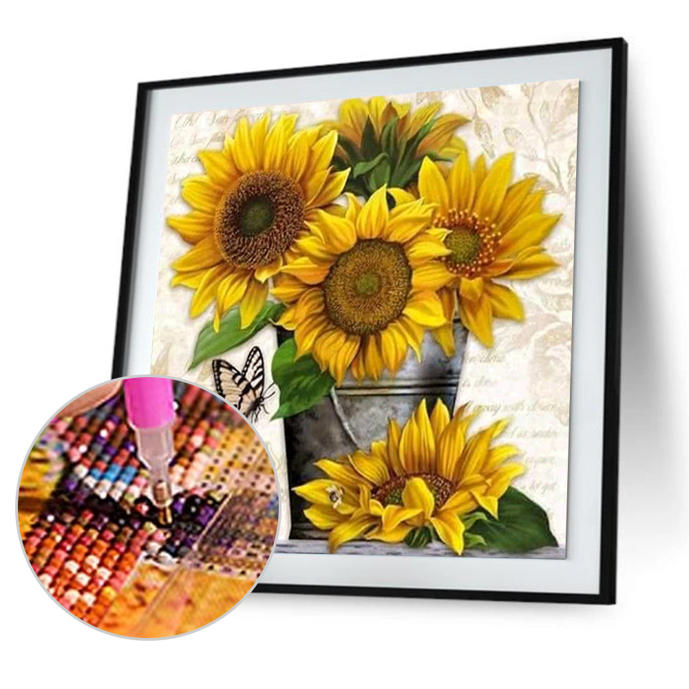 Sunflower - Full Square Drill Diamond Painting 30*30CM