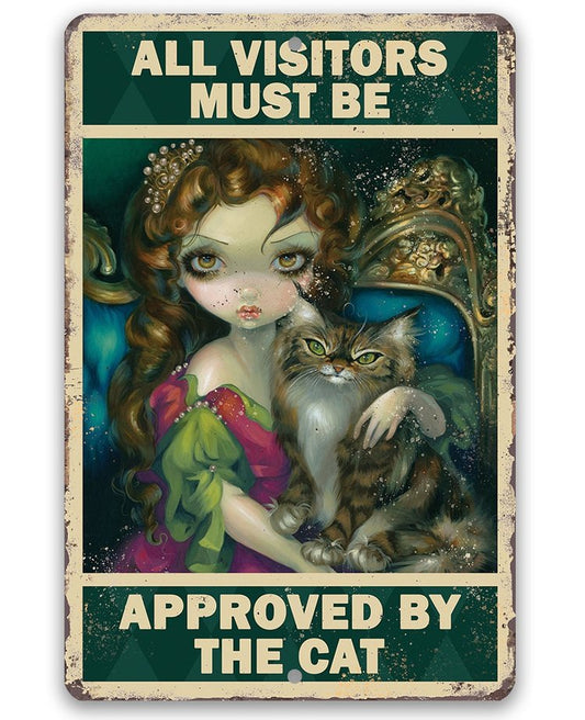 All Visitors Must Be Approved By The Cat 30*40CM(Canvas) Full Round Drill Diamond Painting