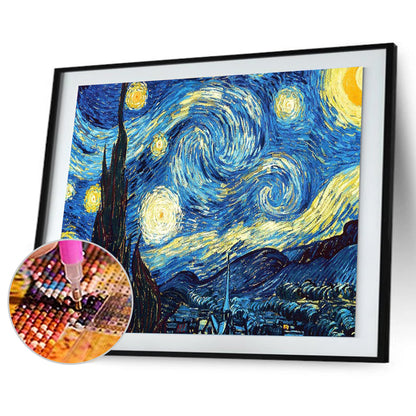 Starry Night - Full Round Drill Diamond Painting 40*30 CM
