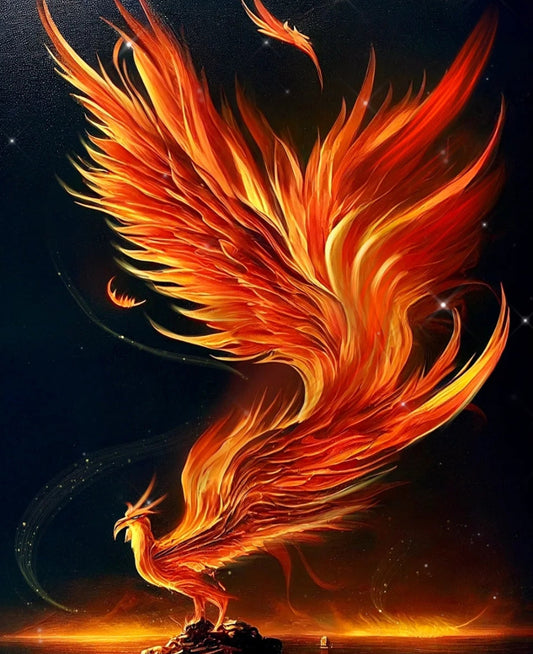 Phoenix - Full Round Drill Diamond Painting 50*60CM