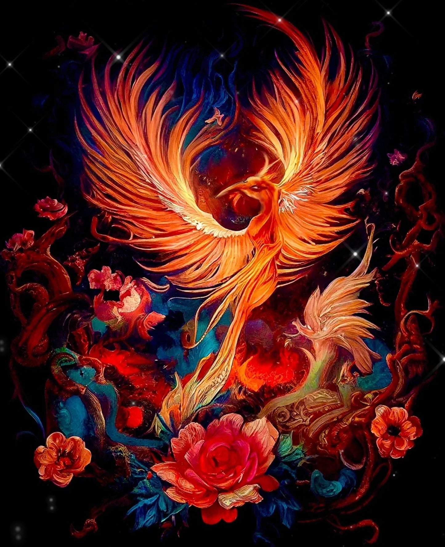 Phoenix - Full Round Drill Diamond Painting 50*60CM