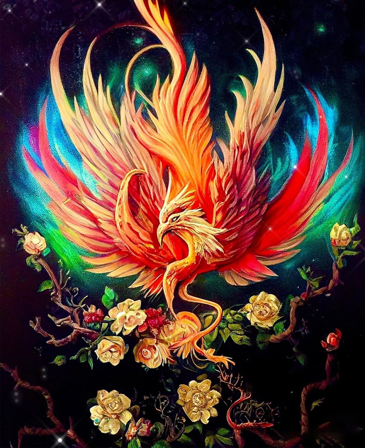 Phoenix - Full Round Drill Diamond Painting 50*60CM