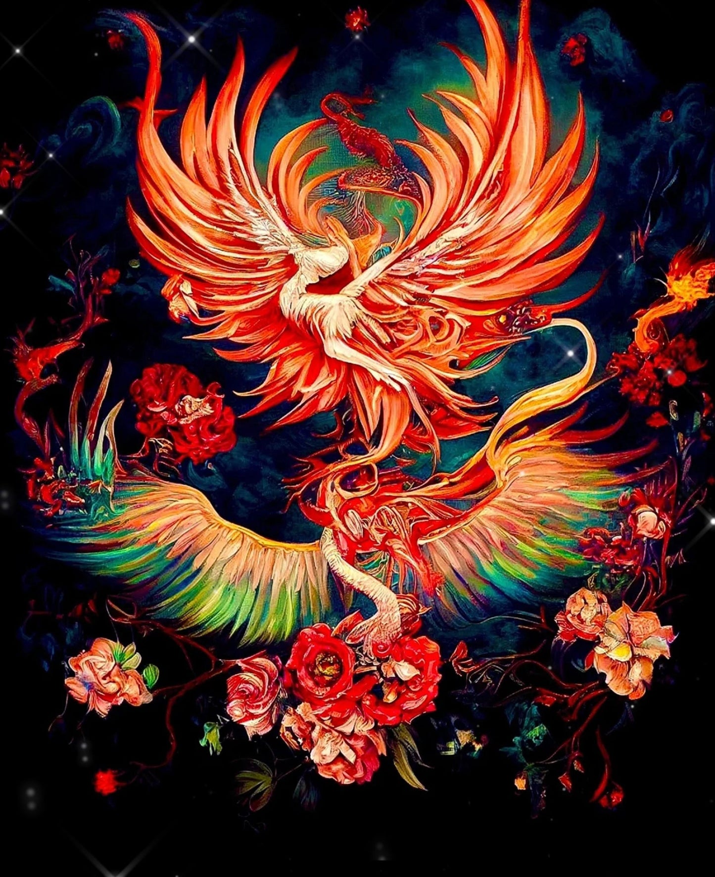 Phoenix - Full Round Drill Diamond Painting 50*60CM