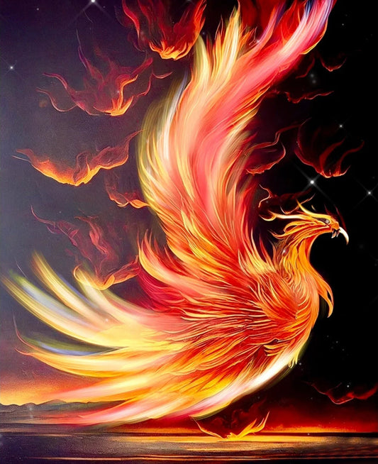 Phoenix - Full Round Drill Diamond Painting 50*60CM