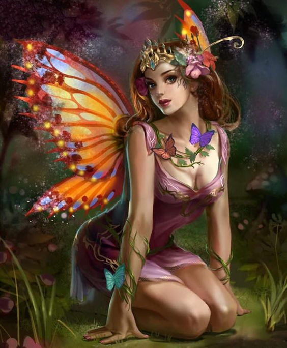 Fairy Elf Angel Girl - Full Round Drill Diamond Painting 40*50CM