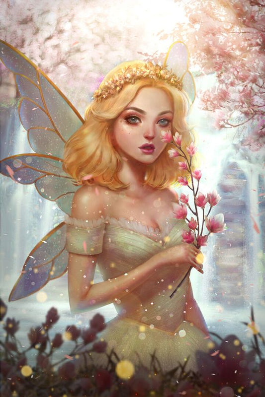 Fairy Elf Angel Girl - Full Round Drill Diamond Painting 30*50CM