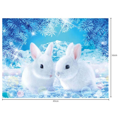 Rabbit - Full Round Drill Diamond Painting 30*40CM