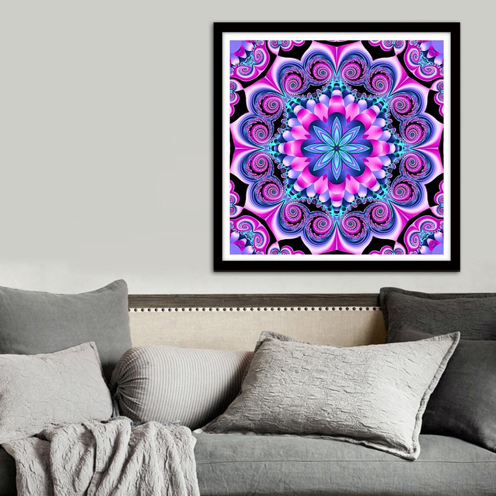 Geometric Flower - Full Square Drill Diamond Painting 30*30CM