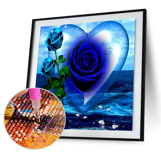 Rose Heart - Full Round Drill Diamond Painting 30*30CM