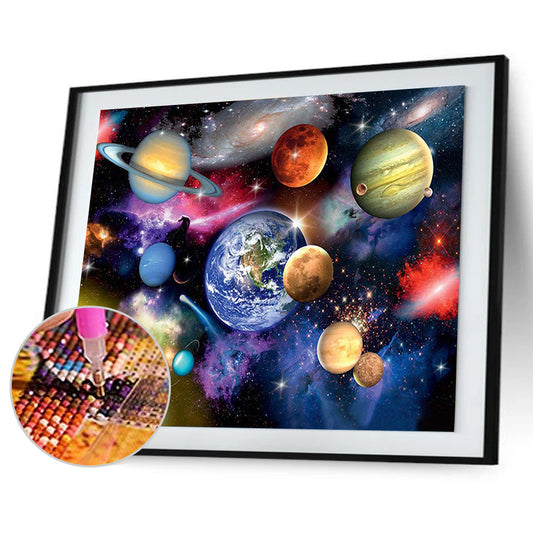 Outer Space - Full Round Drill Diamond Painting 30*40CM