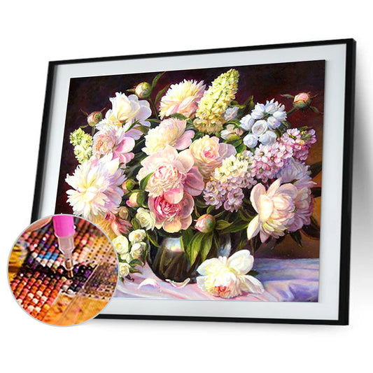 Flowers - Full Square Drill Diamond Painting 40*30CM