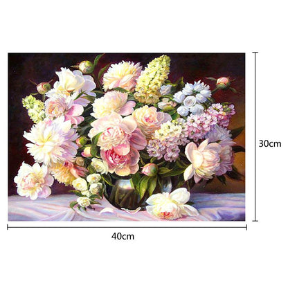 Flowers - Full Square Drill Diamond Painting 40*30CM