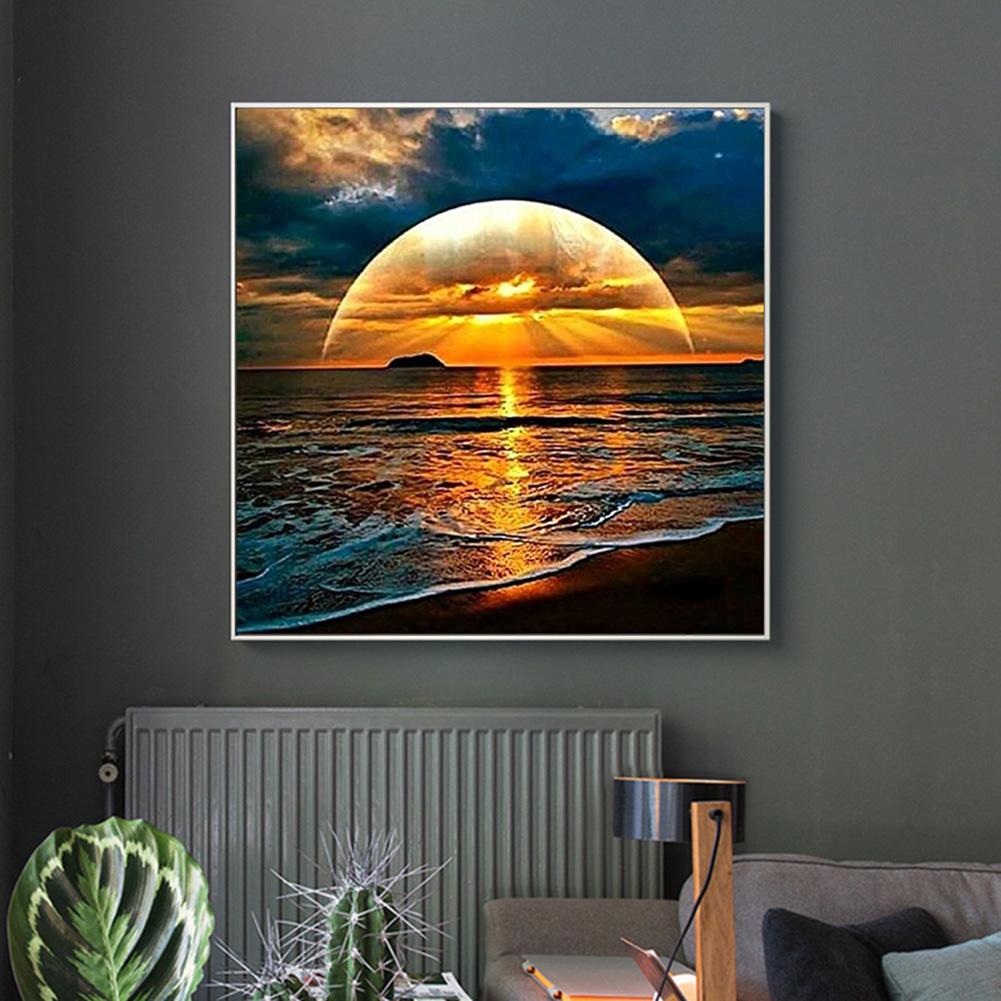 Sun Sea - Full Round Drill Diamond Painting 30*30 CM