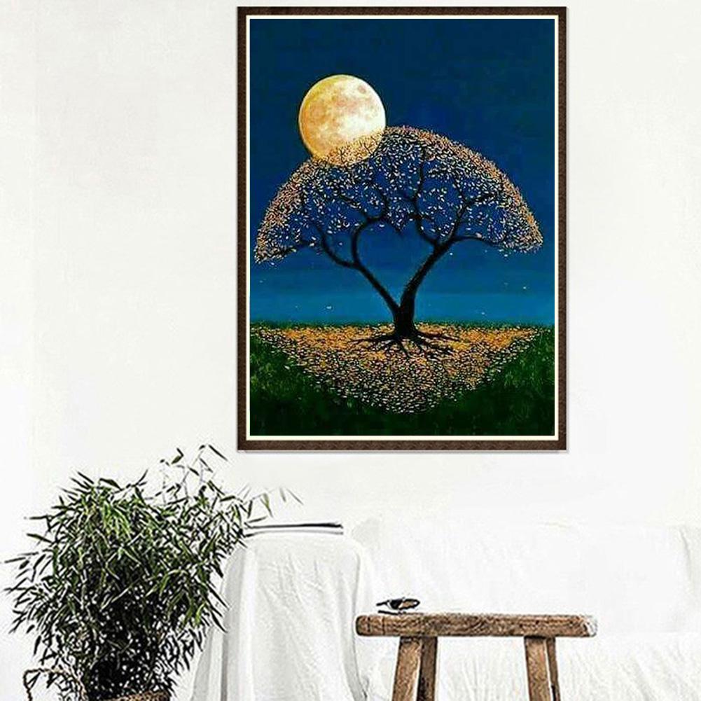 Moon - Full Round Drill Diamond Painting 30*40CM