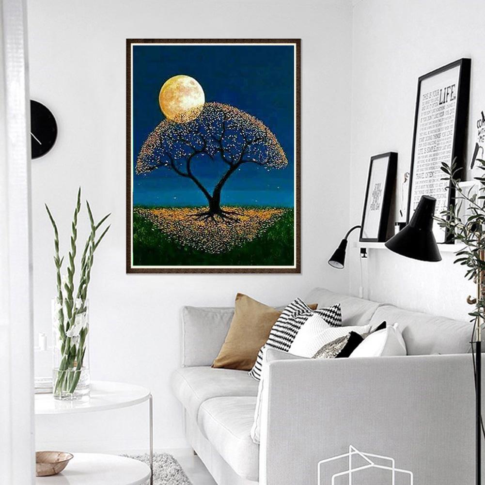 Moon - Full Round Drill Diamond Painting 30*40CM