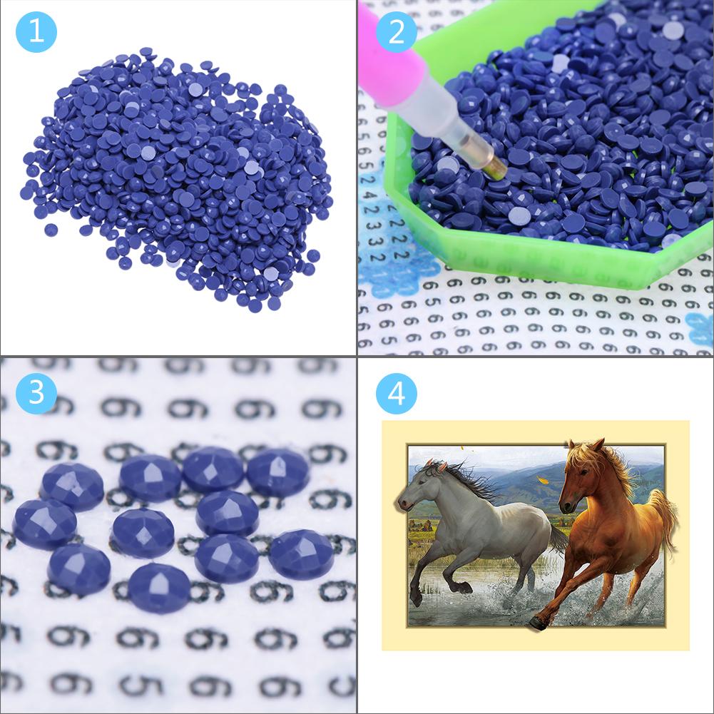 Round Rhinestone Resin Diamond for Embroidery Diamond Painting Cross Stitch