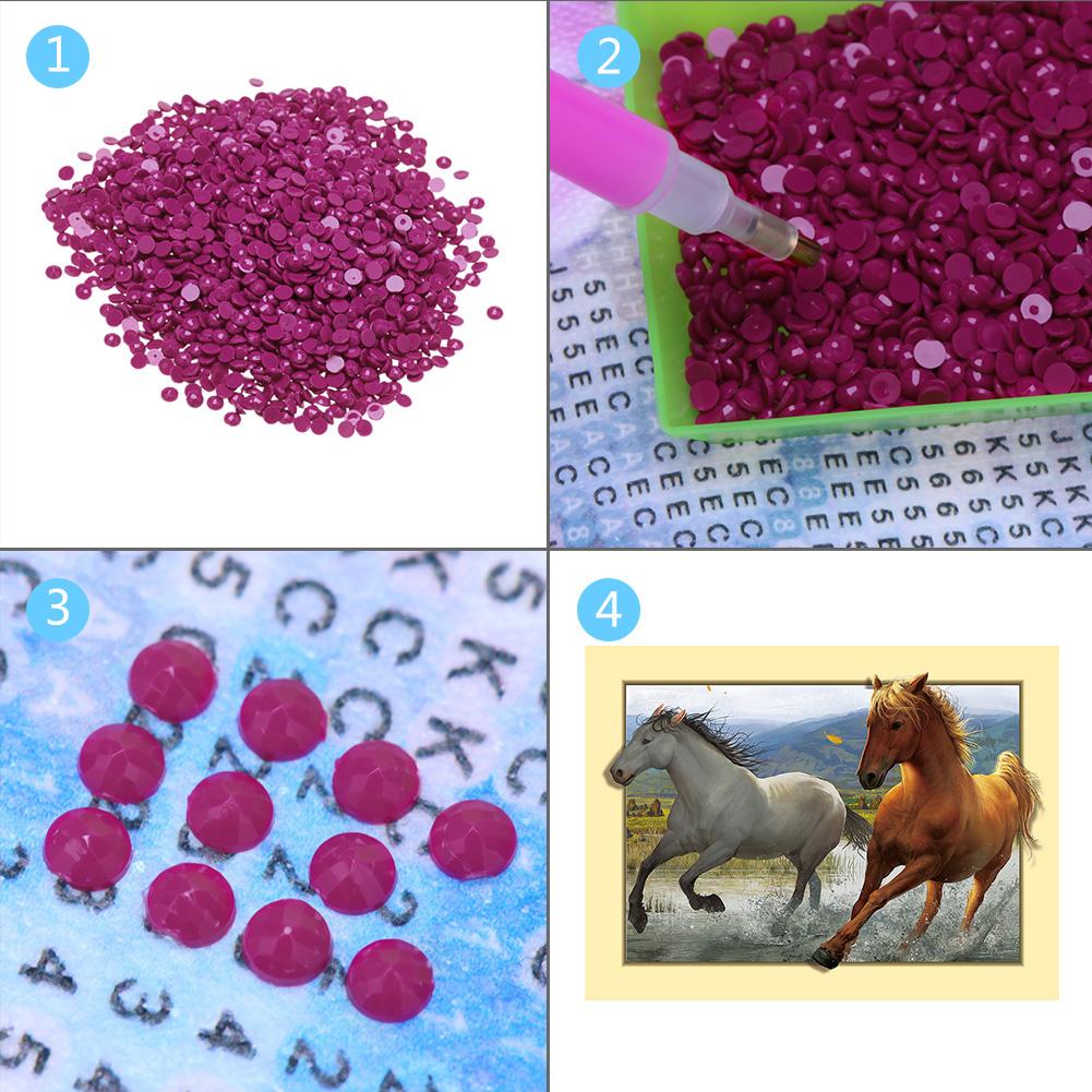 Round Rhinestone Resin Diamond for Embroidery Diamond Painting Cross Stitch