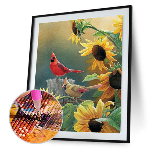 Birds - Full Round Drill Diamond Painting 25*30CM