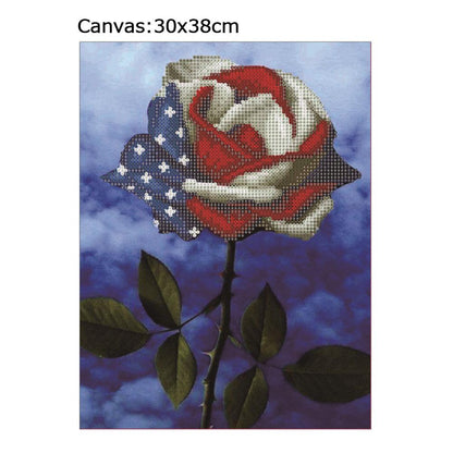 Rose - Full Square Drill Diamond Painting 30*38CM