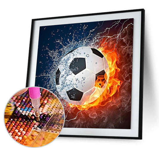 Football - Full Round Drill Diamond Painting 30*30 CM