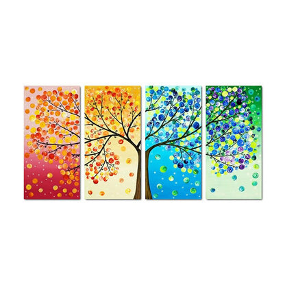 Tree - Full Round Drill Diamond Painting 80*40CM