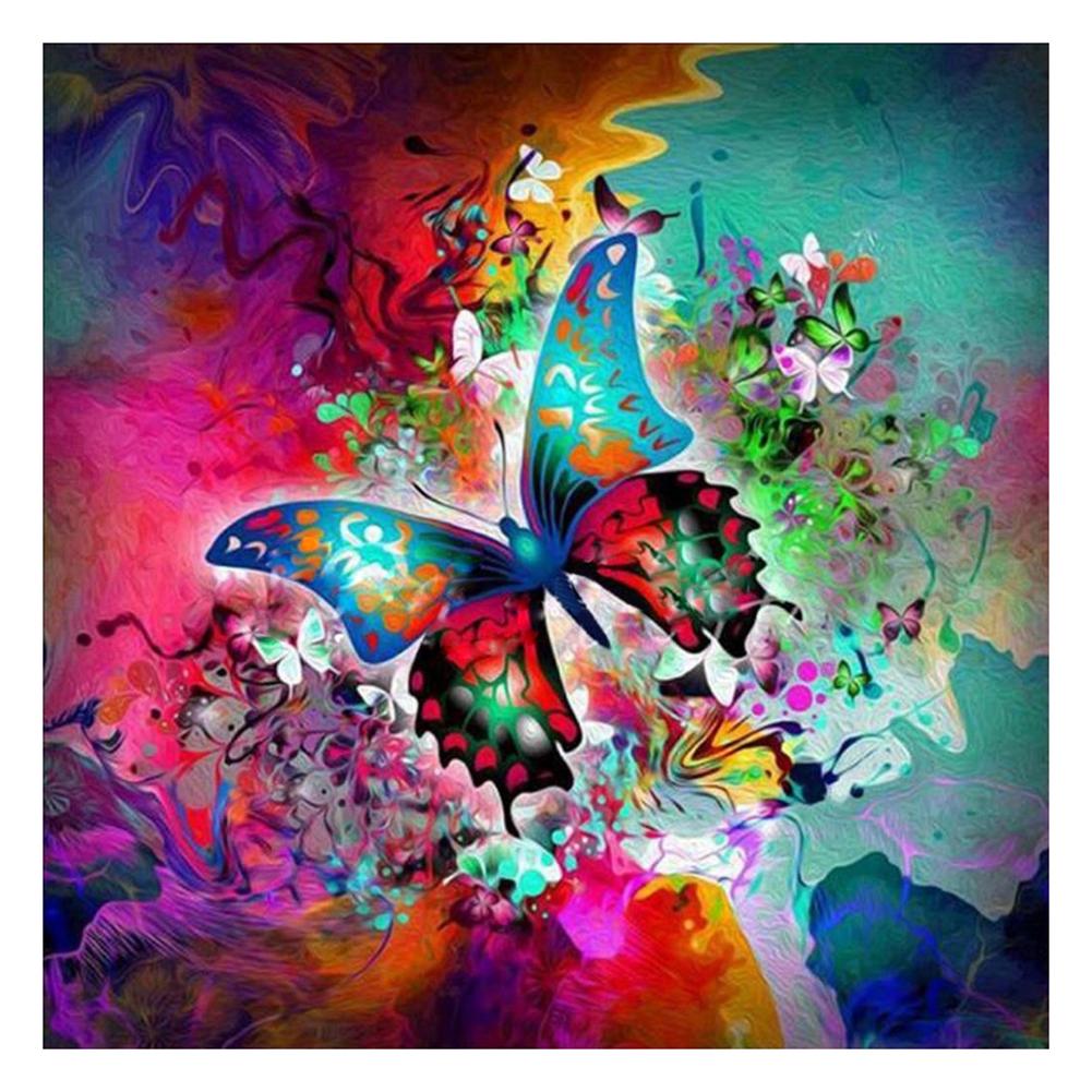 Butterfly - Full Round Drill Diamond Painting 30*30 CM